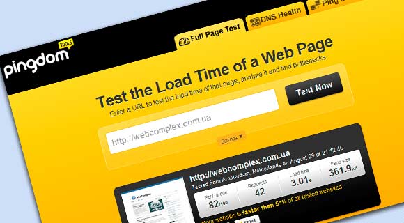 pingdom - проверит скорость загрузки вашего сайта