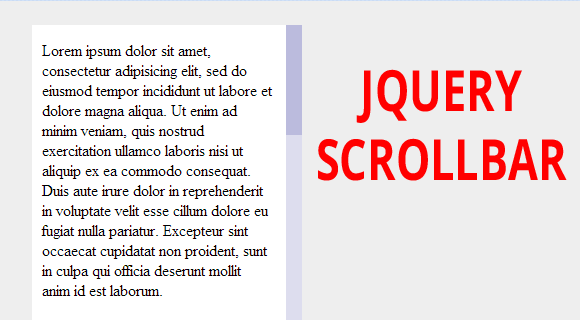 jQuery Scrollbar – кроссбраузерный скролбар для любого блока